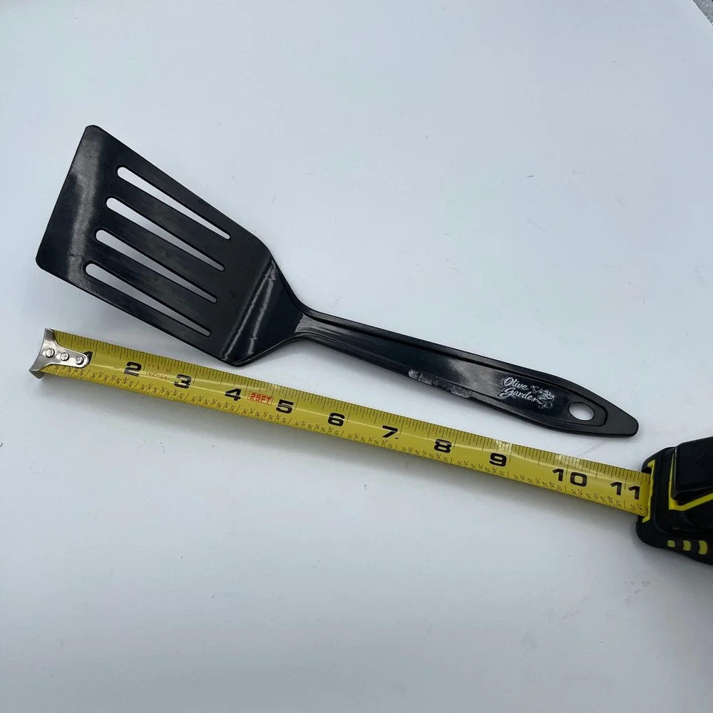 Olive Garden Black Slotted Spatula Turner Kitchen Utensil Restaurant Promo 11.5